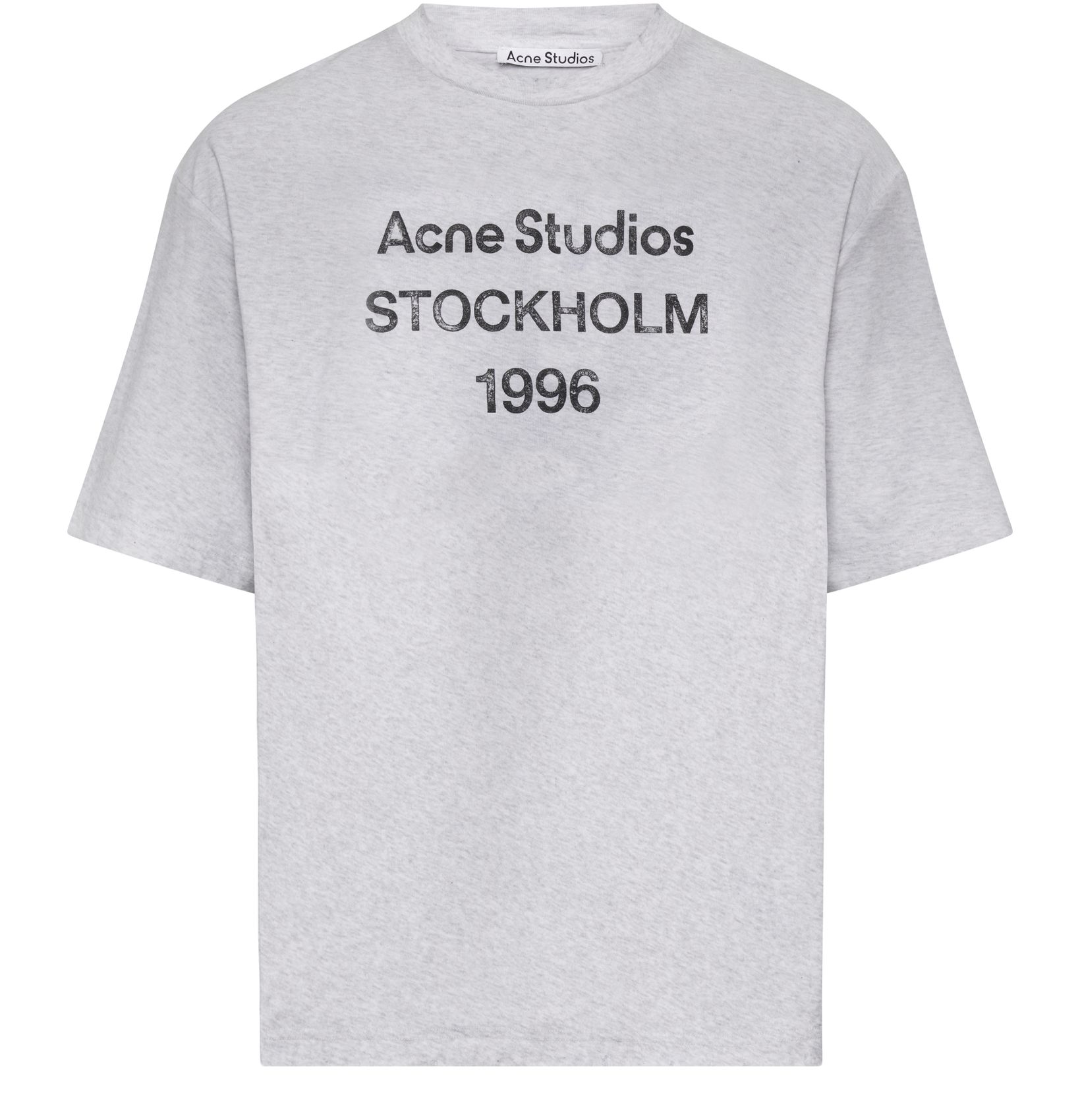 Shop Acne Studios Patterned Top In Pale Grey Melange