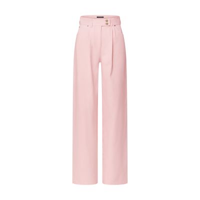 Louis Vuitton Denim Pleat Pants In Pink