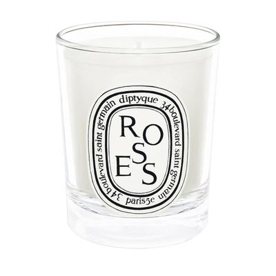 Diptyque Mini Candle Roses 70g In Clear Vessel