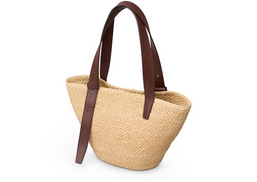 LIE STUDIO Bianca small raffia bag
