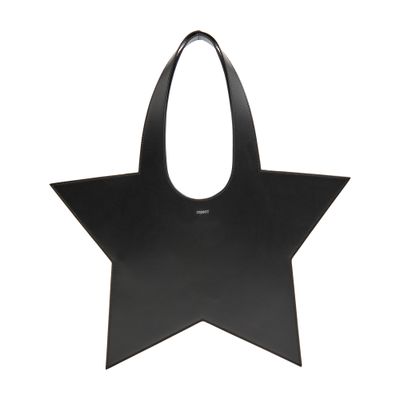 Shop Coperni Mini Star Tote Bag In Black