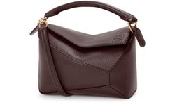 Puzzle Edge Mini leather top-handle bag
