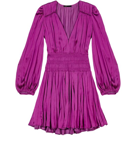 Robe courte satinee Femme MAJE 24S
