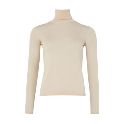 Max Mara Saluto Turtleneck Sweater In Neutral