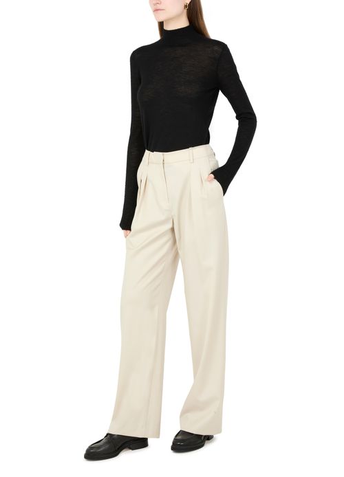 LOULOU STUDIO Sbiru wide twill pants