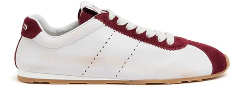 MIU MIU Bicolor nappa leather sneakers