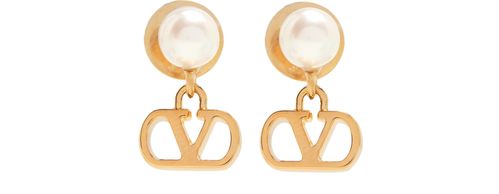 VALENTINO GARAVANI Boucles d'oreilles avec perles Vlogo Signature