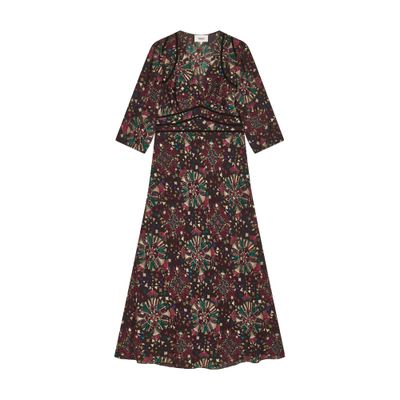 Ba&sh Fazia Maxi Dress In Grey
