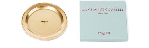 TRUDON Base en métal doré 11cm