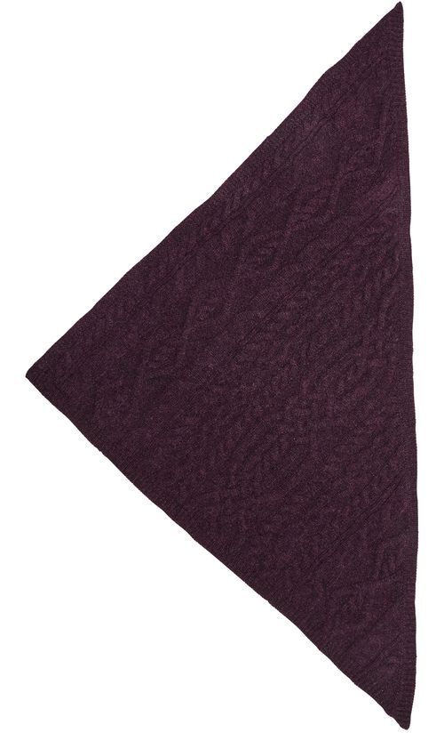 BOMPARD Cable knit triangle