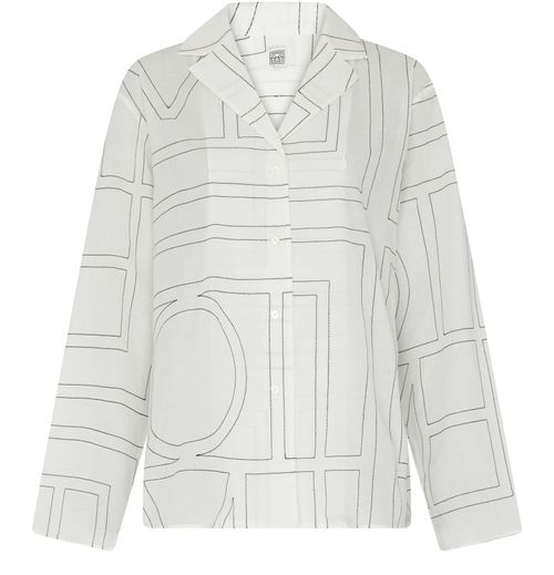TOTEME Haut de pyjama en coton avec monogramme