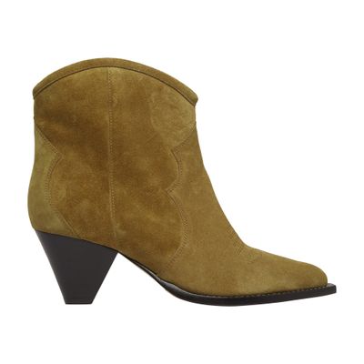 Shop Isabel Marant Darizo Ankle Boots In Taupe