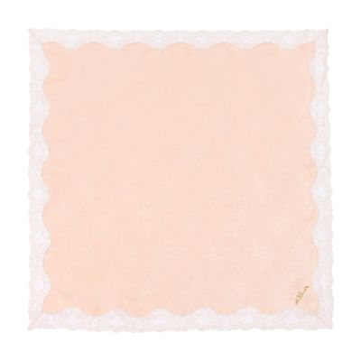 Chloé Silk And Lace Scarf In Pink