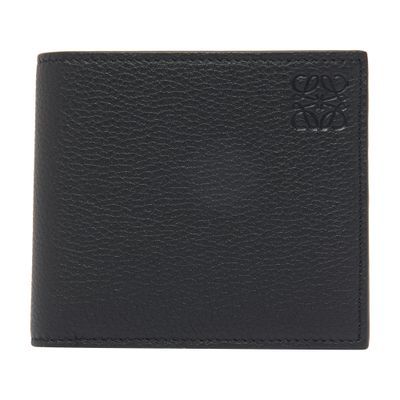 Loewe Two-compartment Wallet In Supple Grained Calf Leather In Black