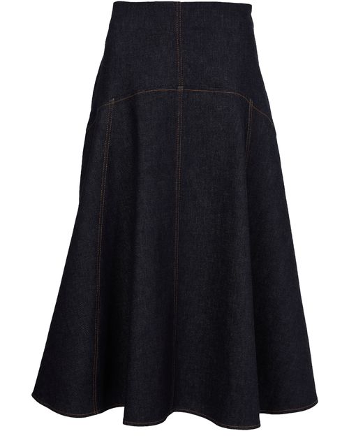 JACQUEMUS The De-Nîmes triangle skirt