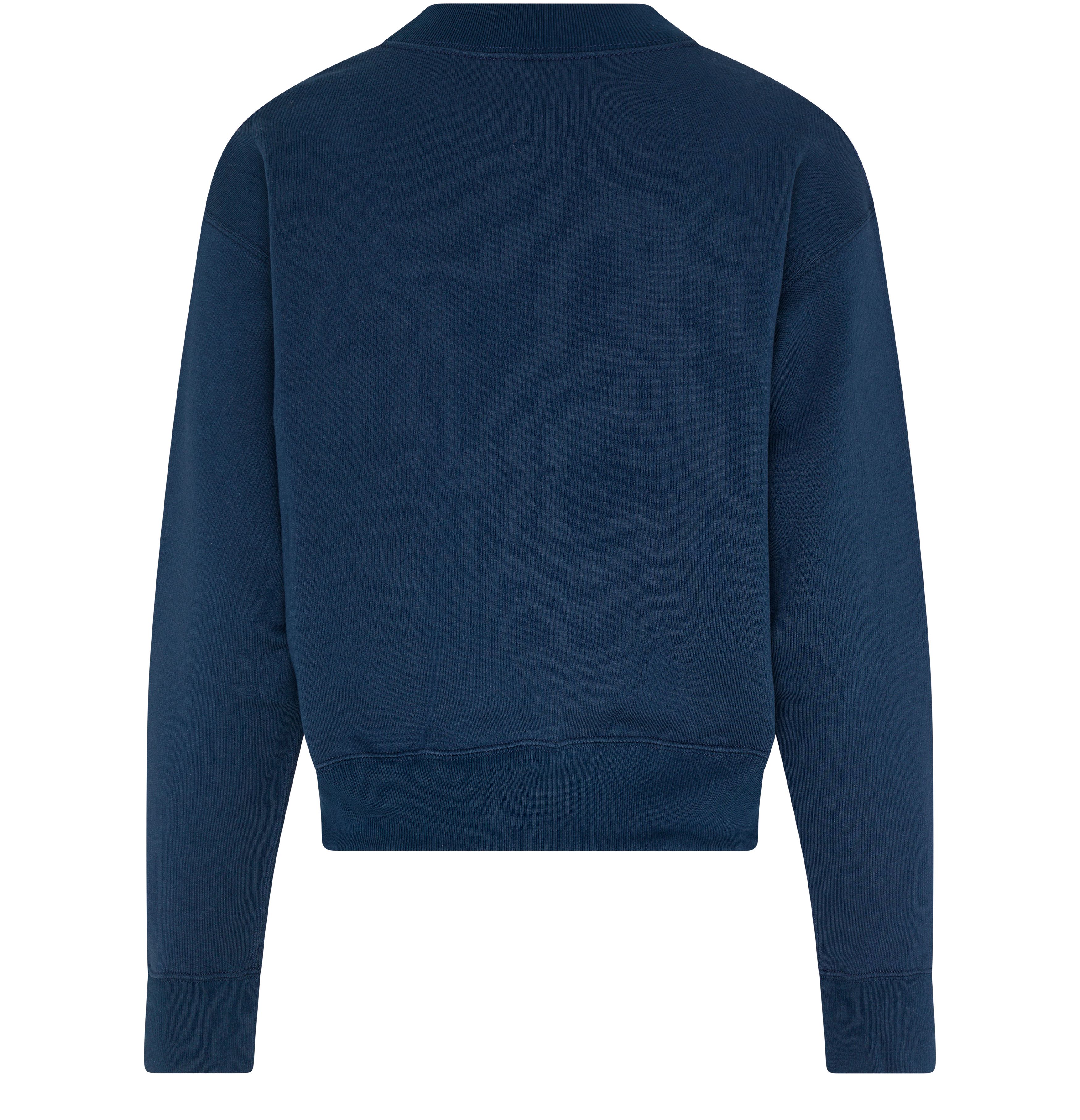 Mockneck cotton sweatshirt with logo thumbnail 3