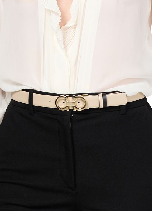 FERRAGAMO Gancini tone-on-tone belt