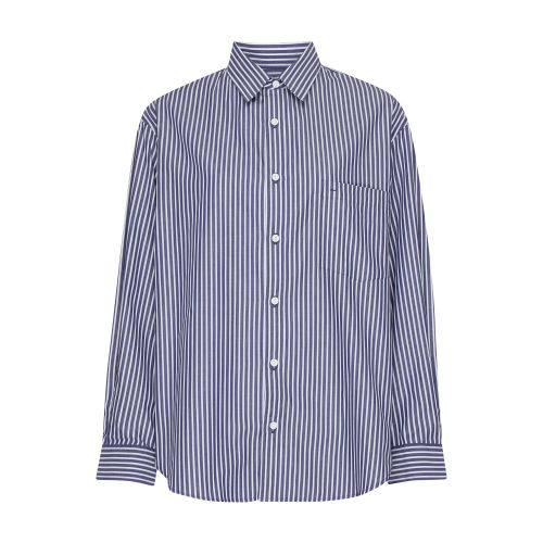 Shop Matteau Stripe Shirt In Navy_stripe