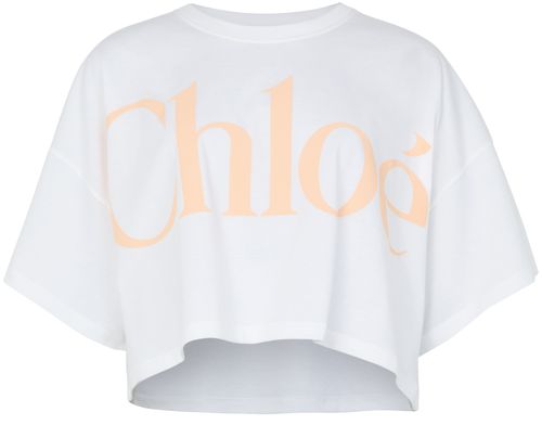 CHLOE T-shirt with printed logo in cotton