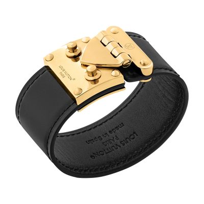 Louis Vuitton S-lock Cuff In Black