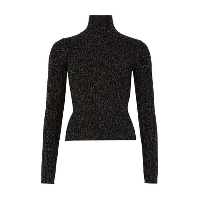 Max Mara Azulene Turtle Neck Sweater In Black