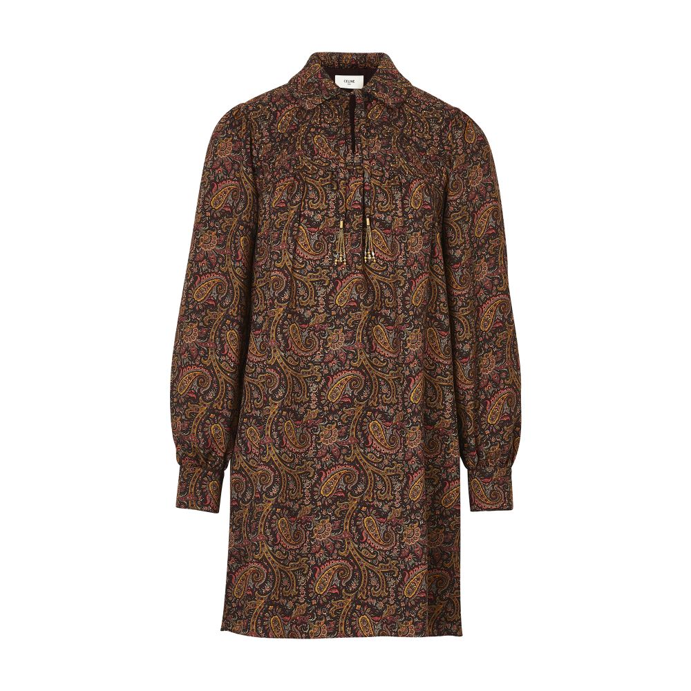 Rhinestone collar shirt dress thumbnail 4