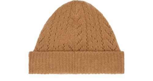 CELINE Hat in cashmere and silk pointelle