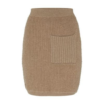 Lisa Yang Imogen Cashmere Mini Skirt In Brown
