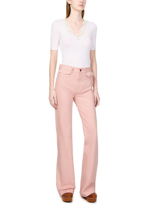 CHLOE Fitted pants in cotton