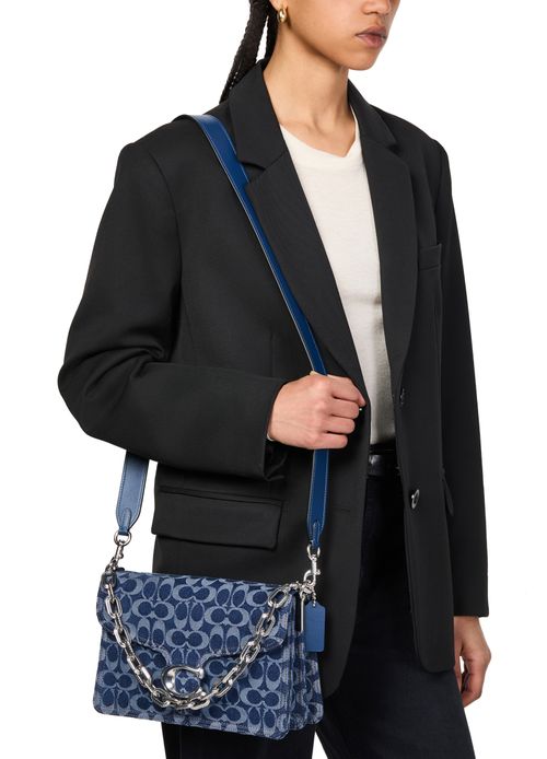 COACH Tabby denim signature shoulder bag