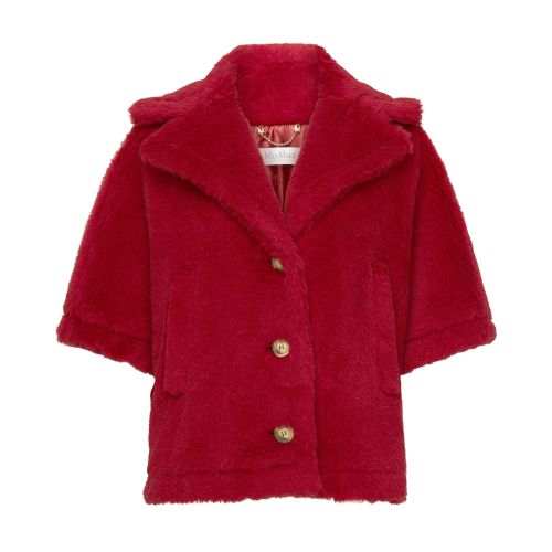 Shop Max Mara Aleggio Cape In Rosso