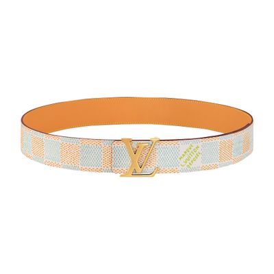 Louis Vuitton Lv Initiales 40mm Reversible Belt In White