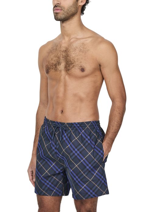BURBERRY Check swim shorts