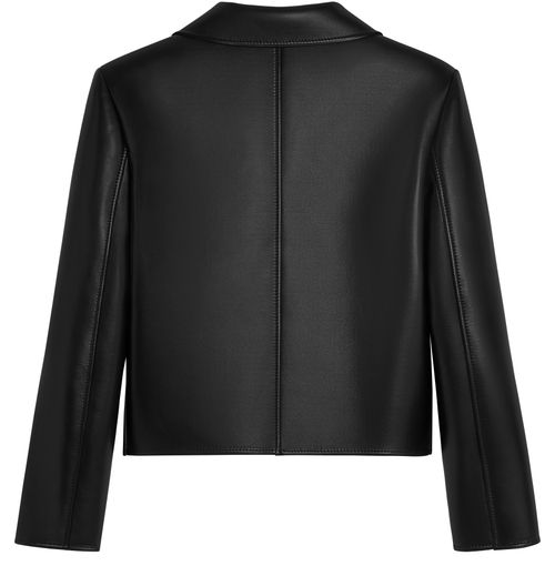 CELINE Jacket with claudine collar in soft lambskin