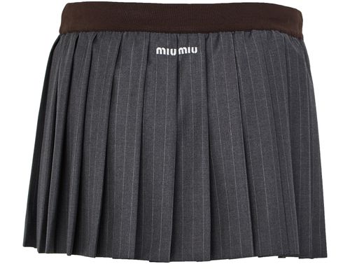 MIU MIU Pleated mini skirt