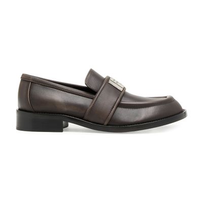 Acne Studios Leather Loafers In Brown