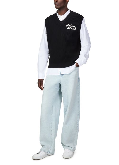 MAISON KITSUNE Weste mit Handschrift-Logo
