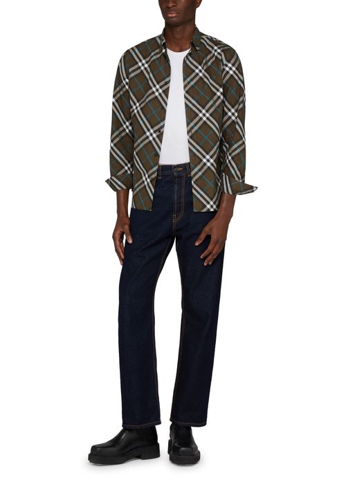 BURBERRY Check wool jacket