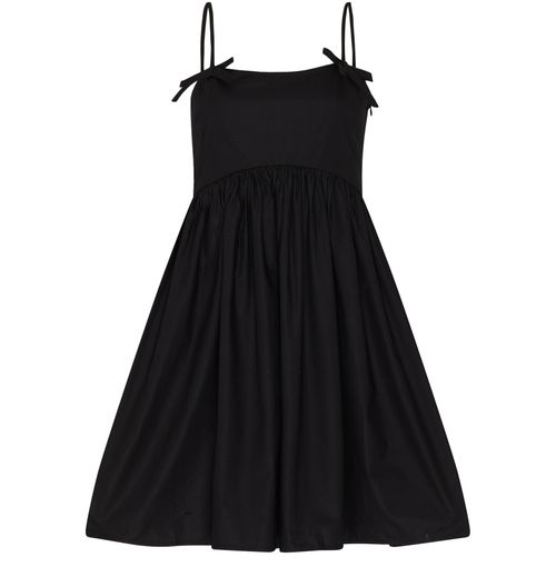 GANNI Cotton poplin strap dress