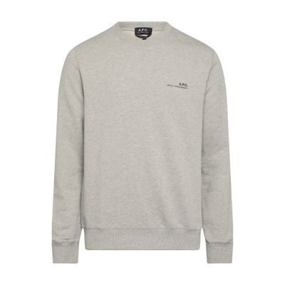 Shop Apc Item Sweatshirt In Light Grey