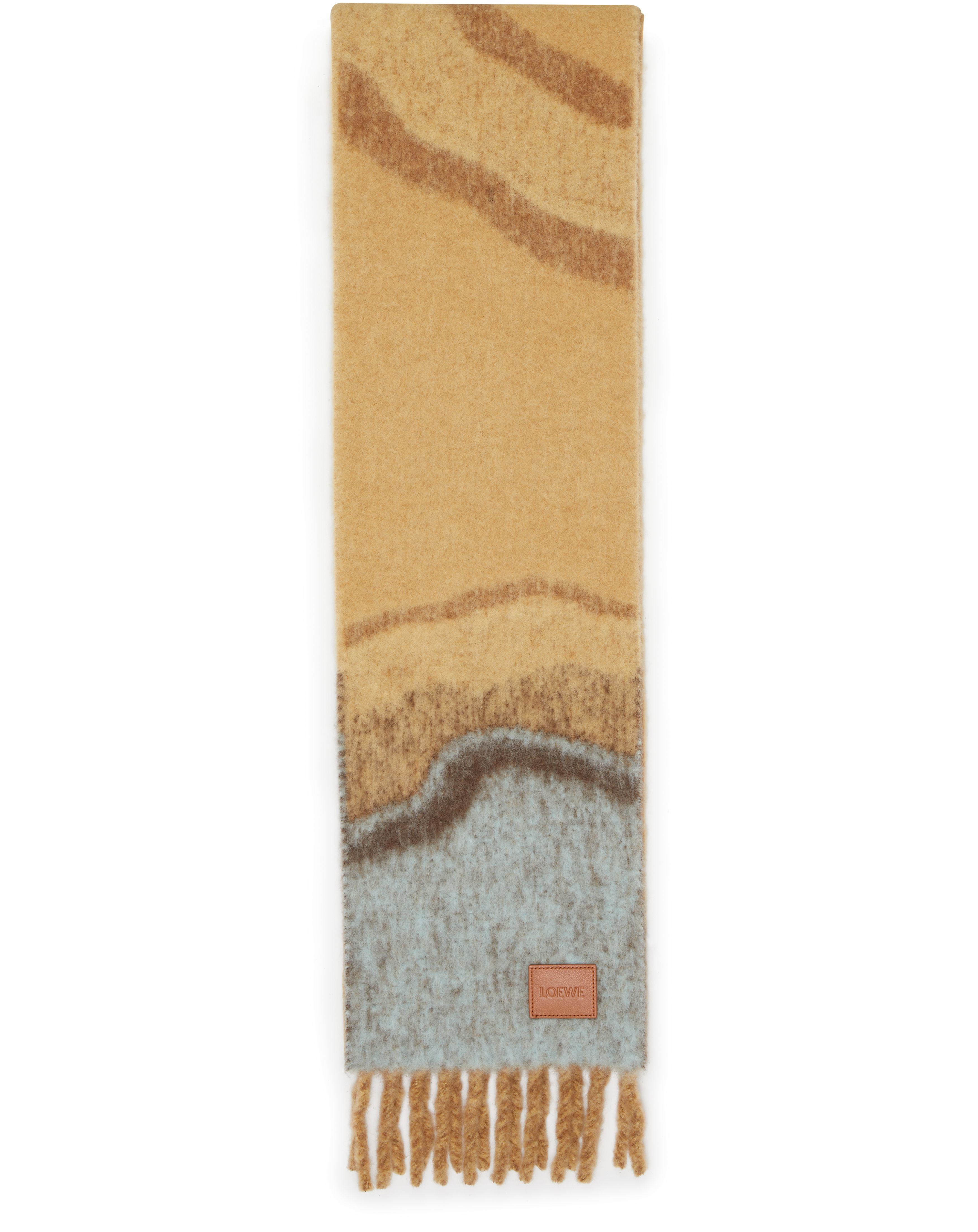 Mohair and alpaca scarf