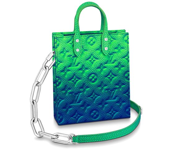 Louis Vuitton Blue & Green Illusion Monogram Belt