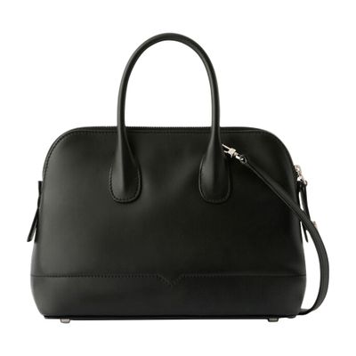 Valextra Mini Mylogo Sublime Handbag In Black