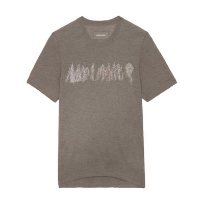 Zadig & Voltaire Ida Mon Amour Cashmere Sweater In Green