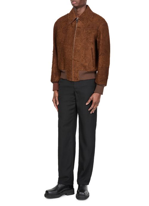 MCQUEEN Suede bomber