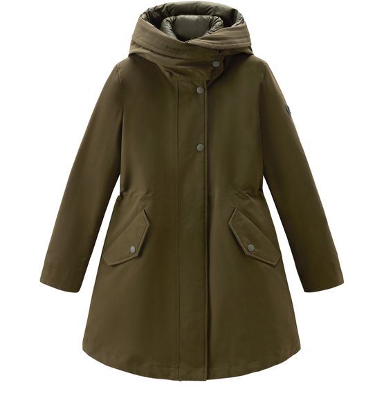 Woolrich long military best sale parka