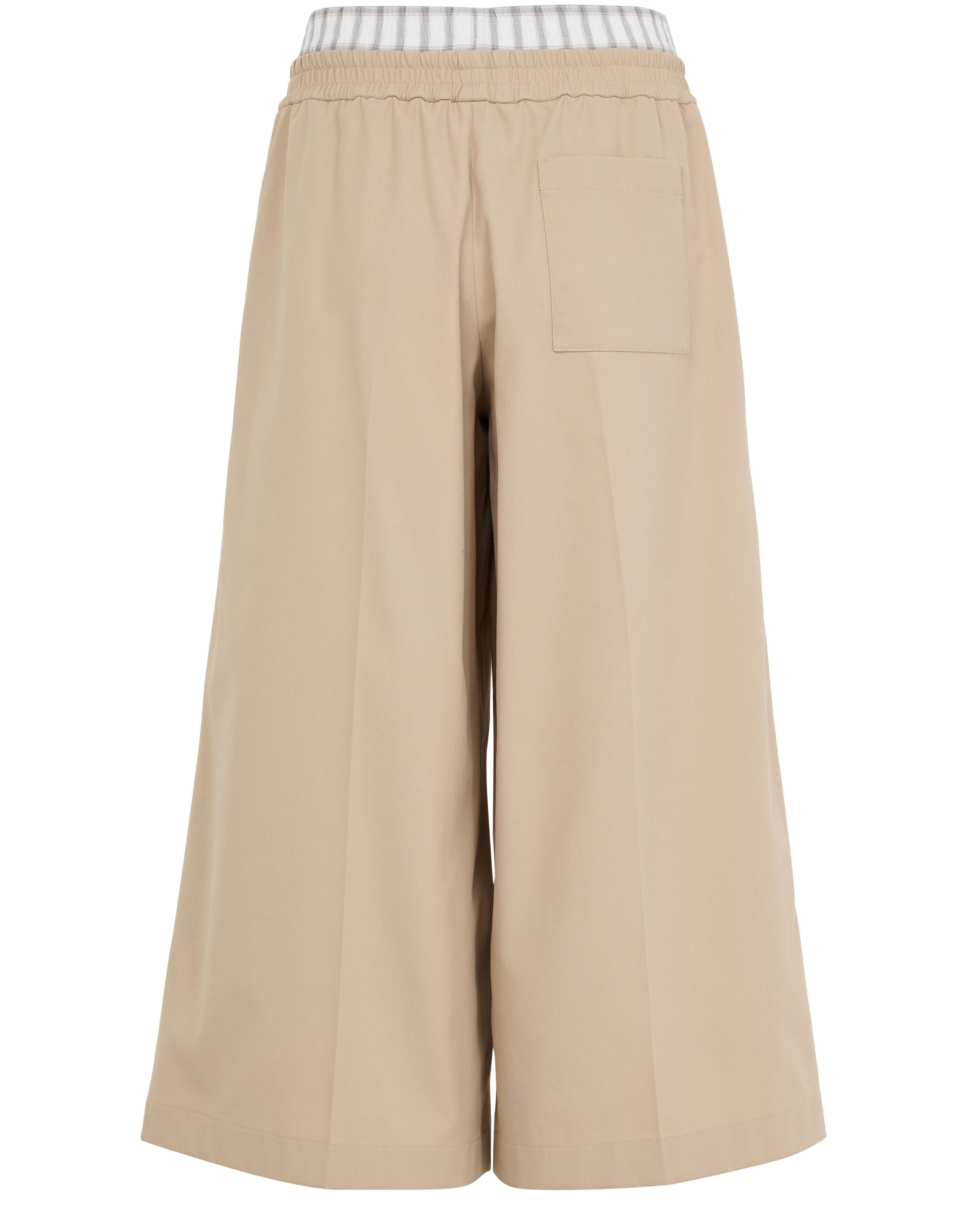 Cropped cotton pants thumbnail 3