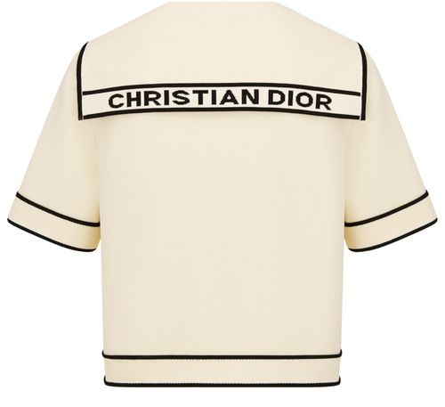 DIOR Short-sleeved jacket with sailor collar