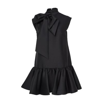 Women's Basque mini dress in silk twill | CELINE | 24S