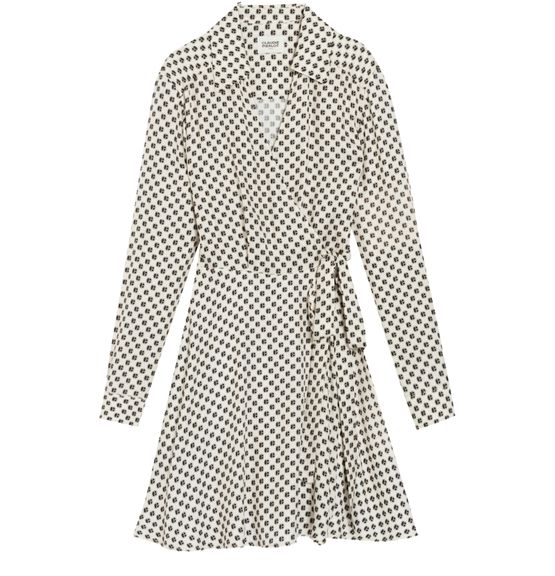 Robe portefeuille top imprimée